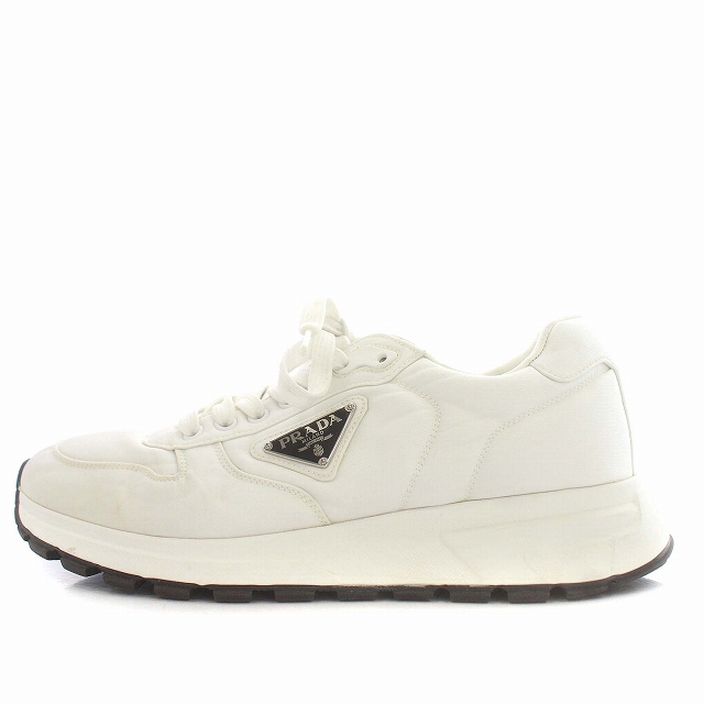 プラダ PRADA 2EE369 Re-Nylon スニーカー プレート ナイロン 7 27.5cm