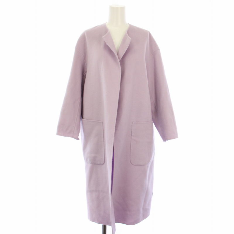 23区 オンワード樫山 19AW ウールカシミヤリバーコート コーディガン