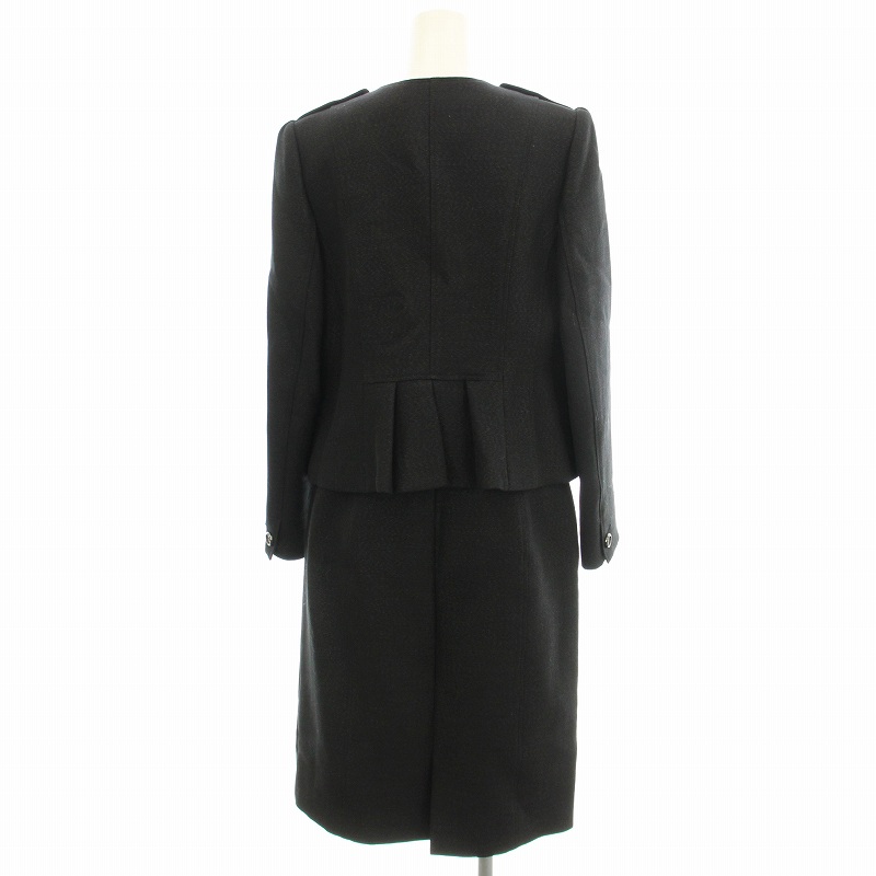 BURBERRY セットアップ 黒 ジャケット スカート ブラウス ネクタイ