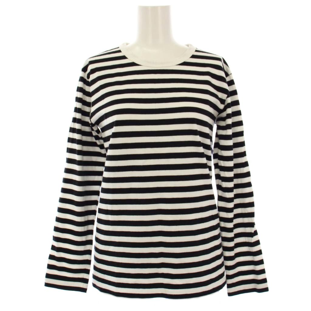 agnes b. homme 太ボーダー長袖Tシャツ L/アニエスベーロンtt3 agnes b. - agnes b アニエスベー ロンT 長袖シャツ 赤 ボーダー