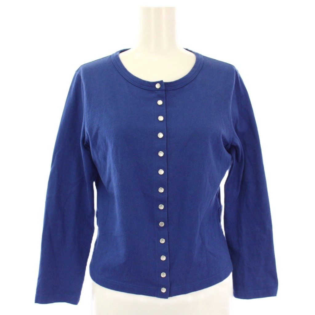 アニエスベー agnes b. プレッションカーディガン 長袖 T2 ブルー ED17J000 /TK ■MU レディース
