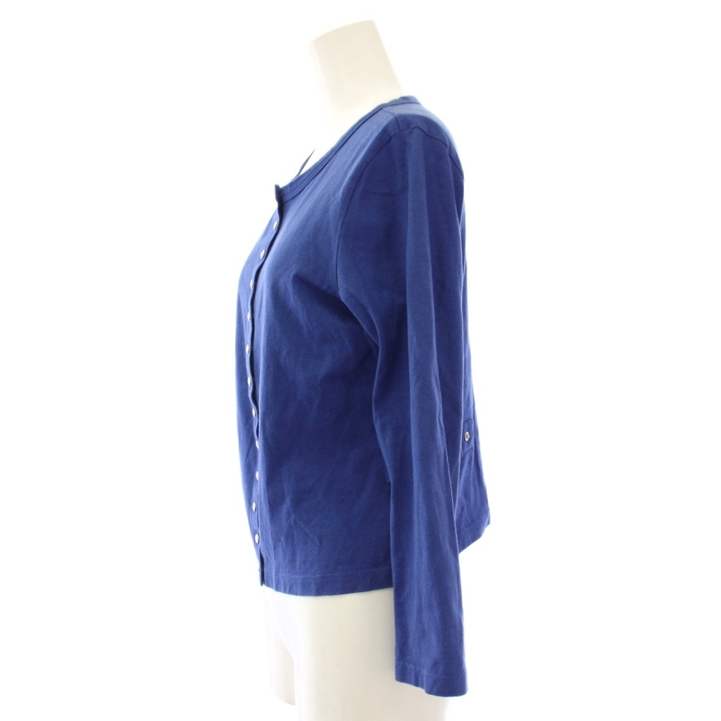 アニエスベー agnes b. プレッションカーディガン 長袖 T2 ブルー ED17J000 /TK ■MU レディース