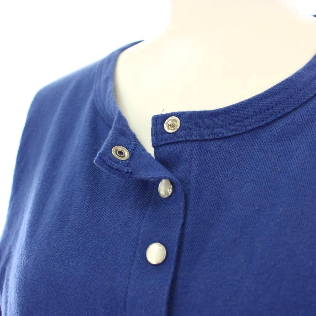 アニエスベー agnes b. プレッションカーディガン 長袖 T2 ブルー ED17J000 /TK ■MU レディース