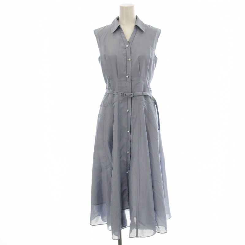 アプワイザーリッシェ 洗えるパール釦シアーシャツワンピース