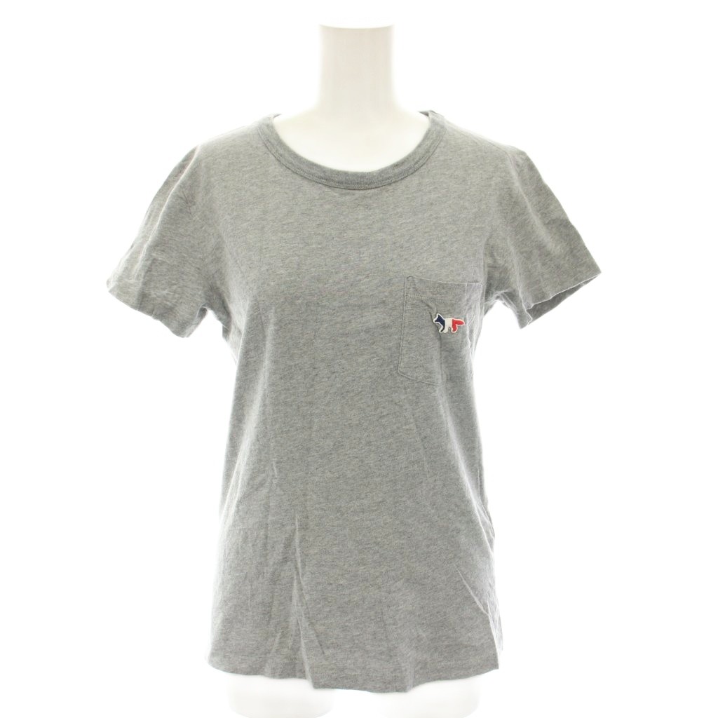 メゾンキツネ MAISON KITSUNE トリコロールフォックスパッチTシャツ 