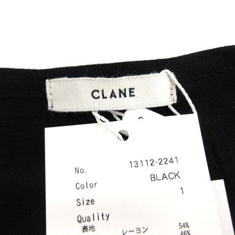 通販限定 未使用品 クラネ ワンピース ロング マキシ 半袖 Combination Layerd One Piece 1 黒 ブラック レディース 春バーゲン 特別送料無料 Www Iacymperu Org