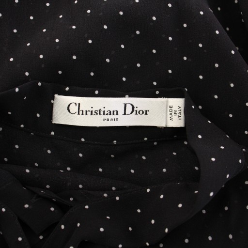 クリスチャンディオール Christian Dior ボウタイシャツ ブラウス 