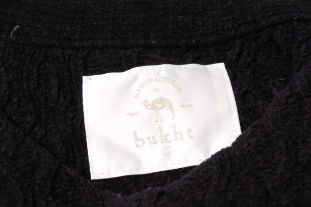 ブフト bukht ニット 鉤編み 長袖 丸首 コットン S ブラック 黒 B-MO15309 /TK メンズ ブフト bukht ニット 鉤編み 長袖 丸首 コットン S ブラック 黒