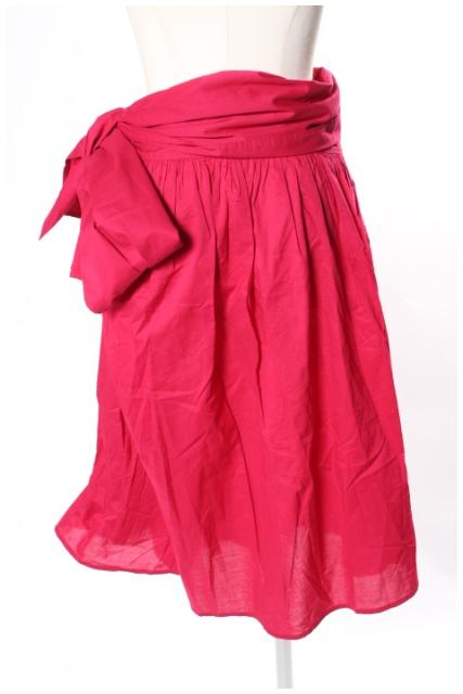 未使用品 マーレット スカート 18SS ボリューム リボン ひざ丈 フレア  