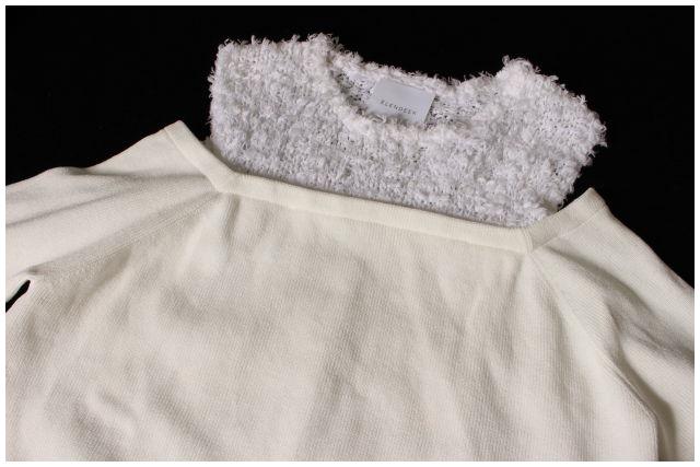 エレンディーク ELENDEEK 17SS カットソー ニット オープンショルダー F 白 ホワイト /TK レディース エレンディーク ELENDEEK 17SS カットソー ニット オープン