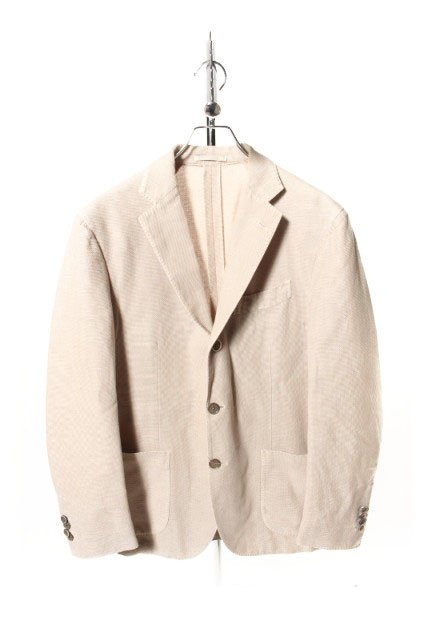 ラルディーニ Lardini テーラード ジャケット リネン混 3b 長袖 サイズ50 ベージュ Tk メンズ 164 ベクトルパーク