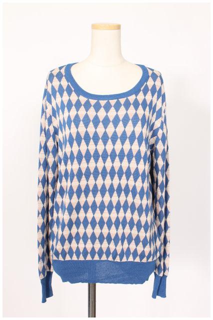 アミウ Amiw アーガイル柄 ニット Fy0413 レディース 164 ベクトルパーク