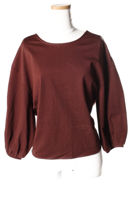 エリン ブラウス 18SS Jersey back bow top 長袖 38 ブラウン 茶 11801-13-0901 /TK レディース エリン ブラウス 18SS Jersey back bow top 長袖 38 ブラウン 茶