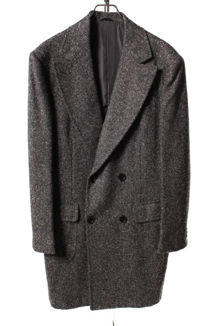 サルトリオ SARTORIO コート チェスター ダブル ツイード シルク