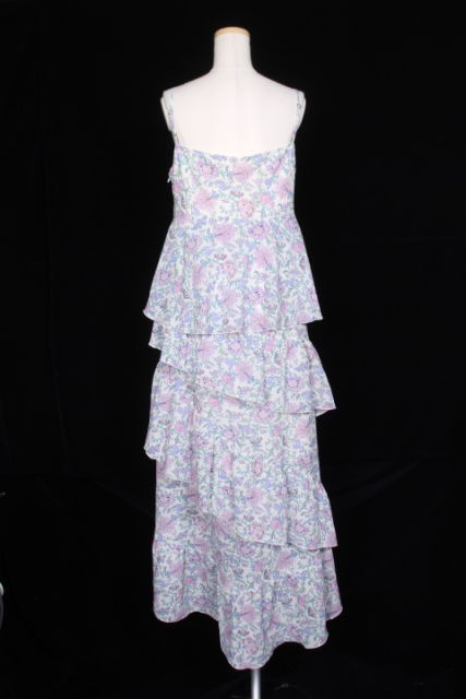 グレースコンチネンタル Grace Continental 18ss ワンピース キャミワンピ 花柄 ティアード マキシ丈 36 紫 パープル Ahm0423 レディース 164 ベクトルパーク