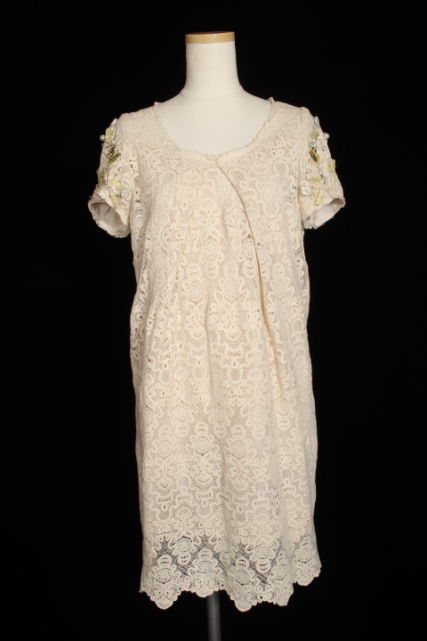 レキサミ Rekisami ワンピース ひざ丈 ビジュー 総レース 36 ベージュ Ek0423 レディース 164 ベクトルパーク