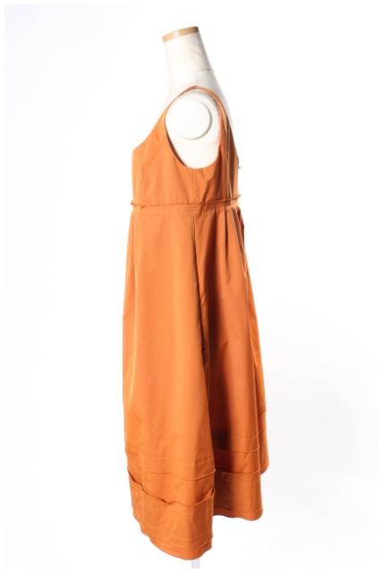 フォクシーニューヨーク Foxey New York ワンピース エンパイア フレア ひざ丈 40 茶 ブラウン オレンジ Tt0424 レディース 164 ベクトルパーク