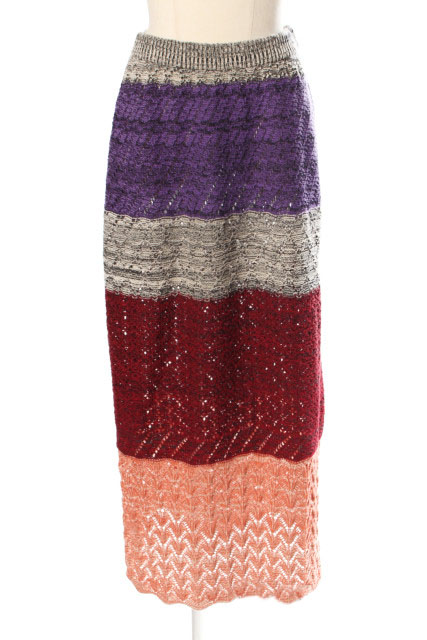 イエナ IENA ラブークル 18SS スカート ロング フレア ニット レース  