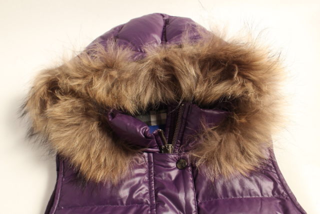 バーバリーブルーレーベル BURBERRY BLUE LABEL ベスト ダウン ファー