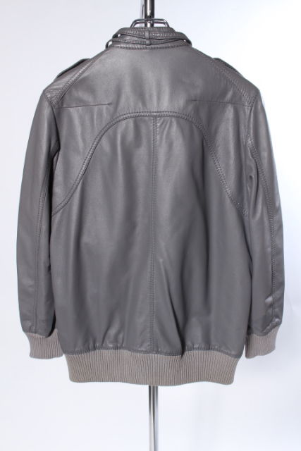 ディオールオム Dior HOMME ジャケット ライダース レザー 44 グレー 