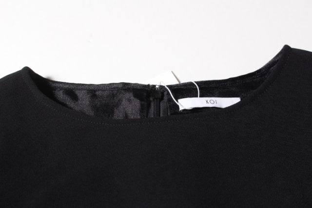 未使用品 コイ Koi ワンピース ノースリーブ ロング フレア オーガンジー 40 黒 ブラック Mm0514 レディース 164 401903105339 ベクトルパーク