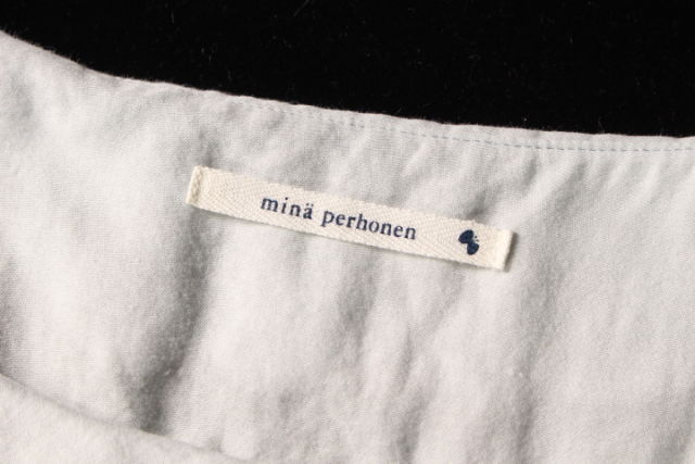 ミナペルホネン mina perhonen pop corn ブラウス 七分袖 カット