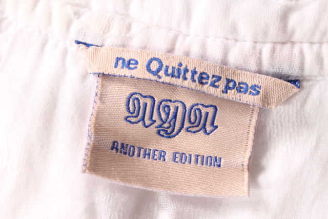 ヌキテパ Ne Quittez Pas ワンピース ドット 刺繍 ノースリーブ ひざ丈 コットン 白 ホワイト Kk0515 レディース 164 ベクトルパーク