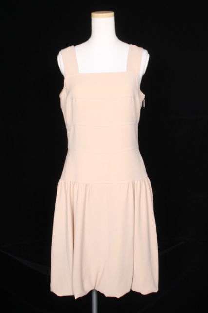 ルネ Rene ワンピース ひざ丈 ノースリーブ バルーン 34 ベージュ Nn0516 レディース 164 ベクトルパーク