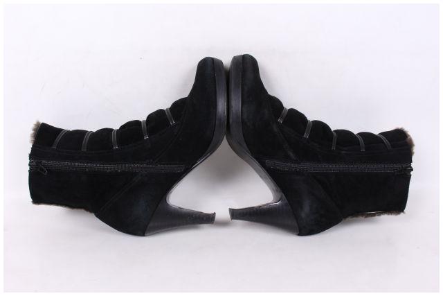 ルージュルー Rougeloup ブーツ ショート ハイヒール スエード 23 黒 ブラック Yt0517 レディース 164 401903107498 ベクトルパーク