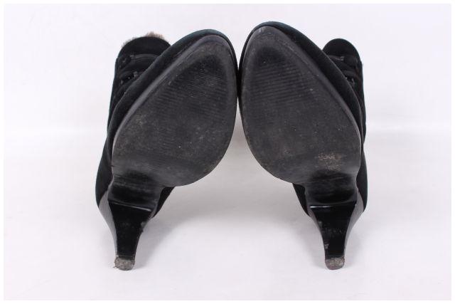 ルージュルー Rougeloup ブーツ ショート ハイヒール スエード 23 黒 ブラック Yt0517 レディース 164 401903107498 ベクトルパーク