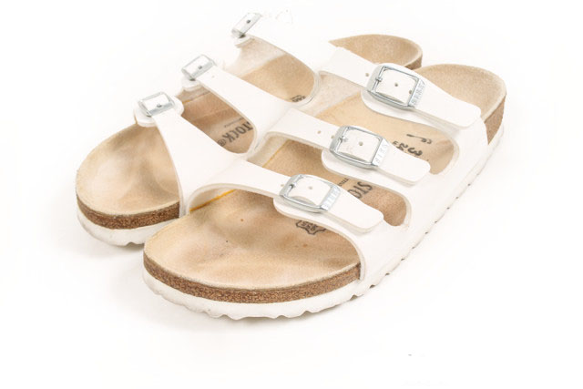 BIRKENSTOCK フロリダ　3ストラップ　サイズ42 ホワイト BIRKENSTOCK 3ストラップサンダル サイズ42 ホワイト - メルカリ