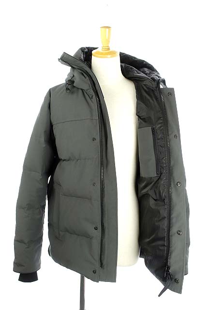 カナダグース Canada Goose マクミラン Macmillan ダウンジャケット ブラックレーベル ジップアップ フード Xl グレー 3804mb Rm メンズ 165 ベクトルパーク