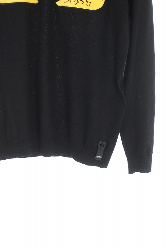 フェンディ FENDI ニット セーター バッグバグズ カシミヤ混 長袖 44