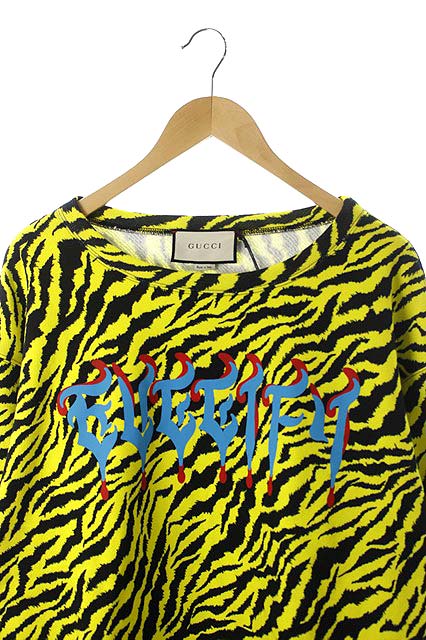 未使用品 グッチ GUCCI 19AW Guccify トレーナー スウェット ゼブラ柄