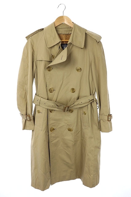 バーバリーズ Burberrys トレンチコート ダブル ロング ベルト ライナー付き 英国製 ベージュ メンズ 165 ベクトルパーク