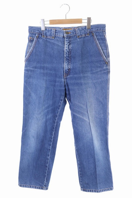 ランセル Lancel デニムパンツ ジーンズ テーパード 刺繍 35 青 Kn メンズ 165 ベクトルパーク