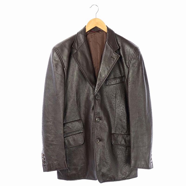 ポールスミス PAUL SMITH レザージャケット テーラード 羊革 シープ 