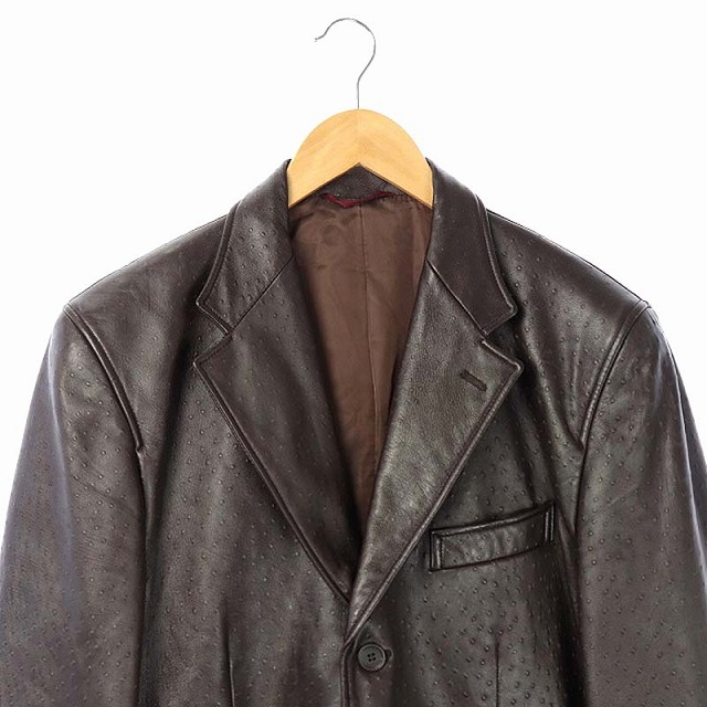 ポールスミス PAUL SMITH レザージャケット テーラード 羊革 シープ