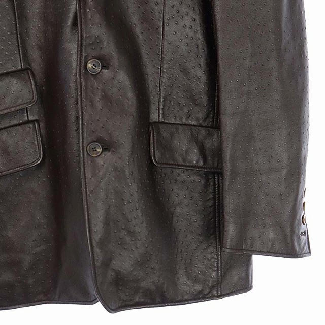 ポールスミス PAUL SMITH レザージャケット テーラード 羊革 シープ