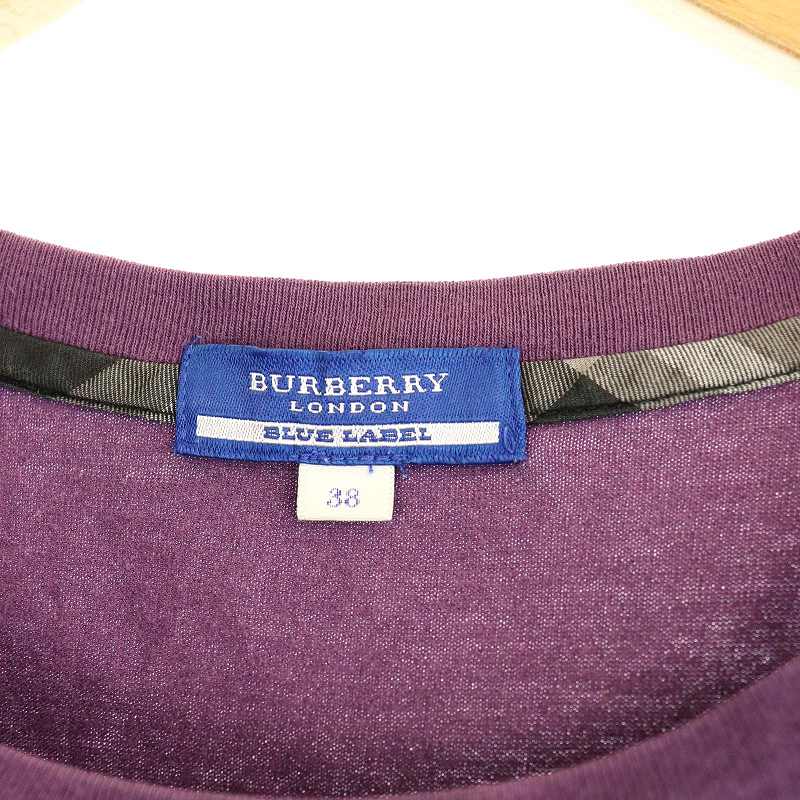 上質で快適 BURBERRY バーバリーブルーレーベル BLUE Tシャツ LABEL トップス