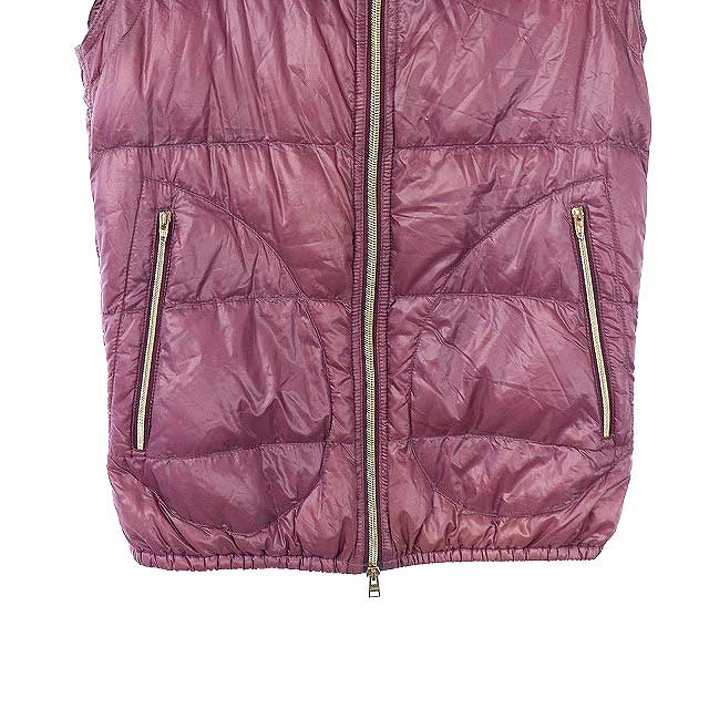 ヘルノ Herno ダウンベスト ナイロン ジップアップ フード 40 紫 パープル Hs レディース 165 ベクトルパーク