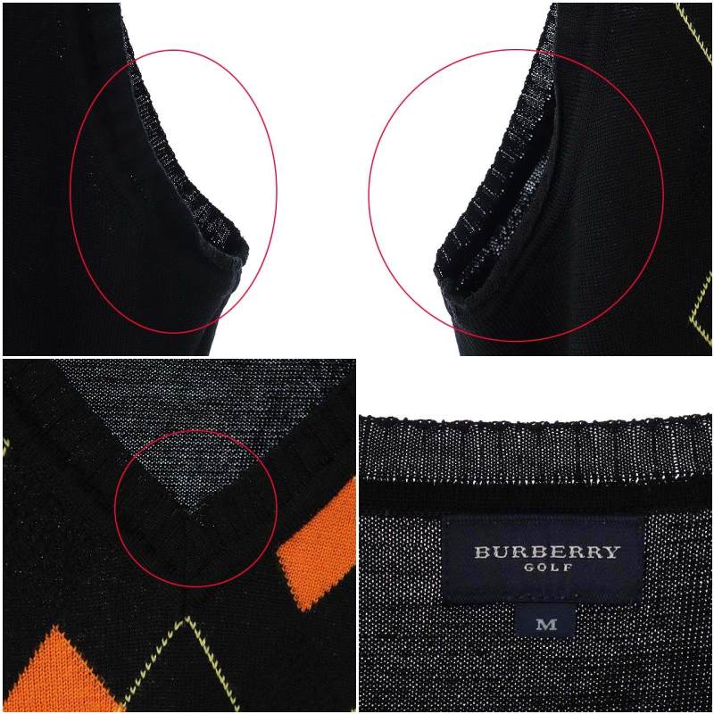 バーバリーゴルフ BURBERRY GOLF ニット ベスト プルオーバー