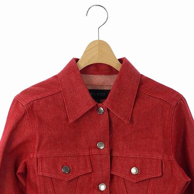 グッチ GUCCI デニムジャケット ジージャン Gジャン ロゴボタン  