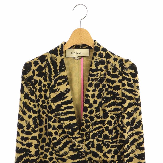 柔らかな質感の ポールスミス テーラードジャケット レディース42 商品が購入激安 Paul Smith ポールスミス レオパード カラー テーラードジャケット テーラードジャケット