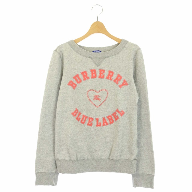 【日本製】BURBERRY バーバリー トレーナー サイズ38 バーバリーブルーレーベルトレーナースウェットプルオーバー38