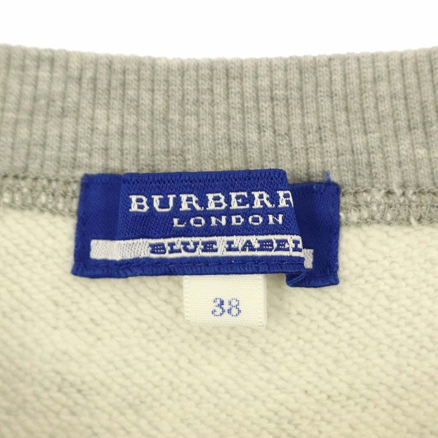 BURBERRY BLUE LABEL クルーネック 長袖スウェット トレーナー