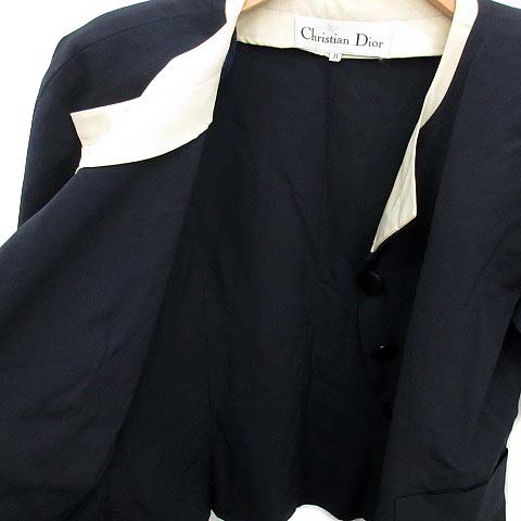 クリスチャンディオール Christian Dior ノーカラージャケット  