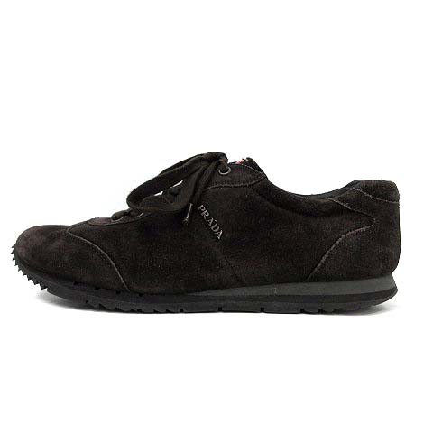 プラダスポーツ PRADA SPORT スニーカー シューズ スエード 8.5 28.5cm 