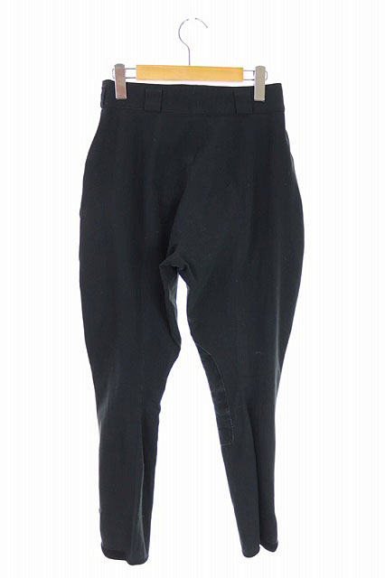 エルメス HERMES 乗馬用 パンツ テーパード レザーパッチ カウレザー 
