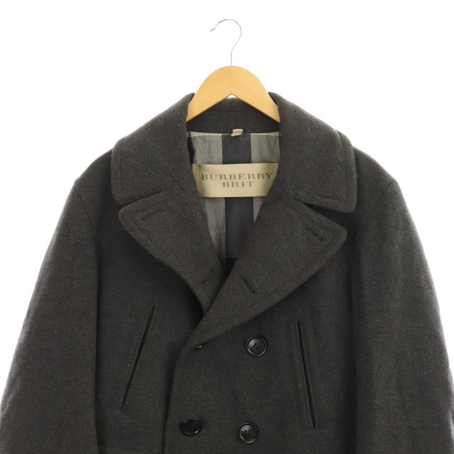 バーバリーブリット BURBERRY BRIT Pコート ピーコート M グレー /MF  